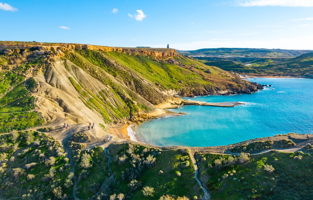 View of coastline Malta