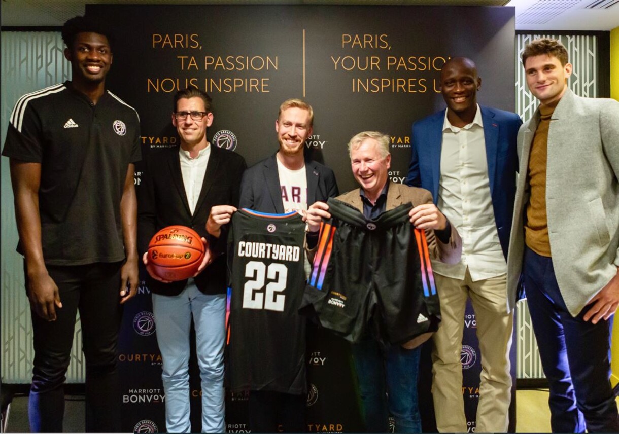 Paris Basketball collaboration with Courtyard by Marriott