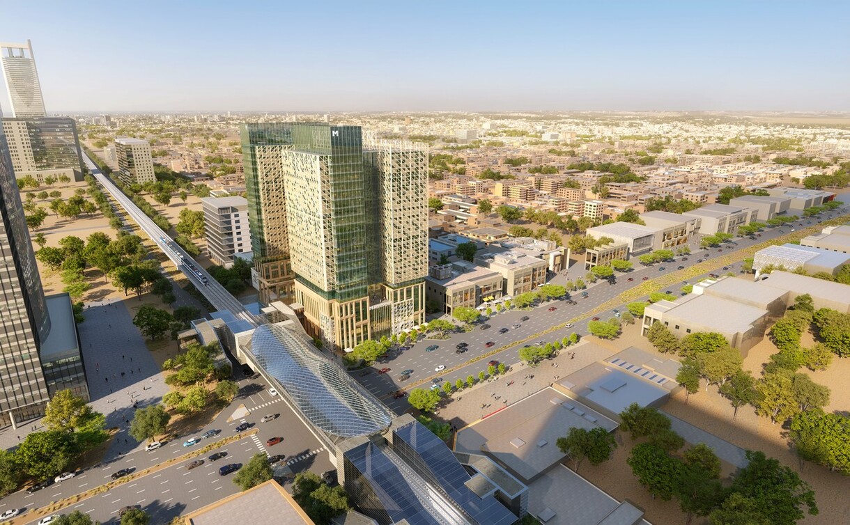 Render of a Courtyard by Marriott and Residence Inn by Marriott in Riyadh 1