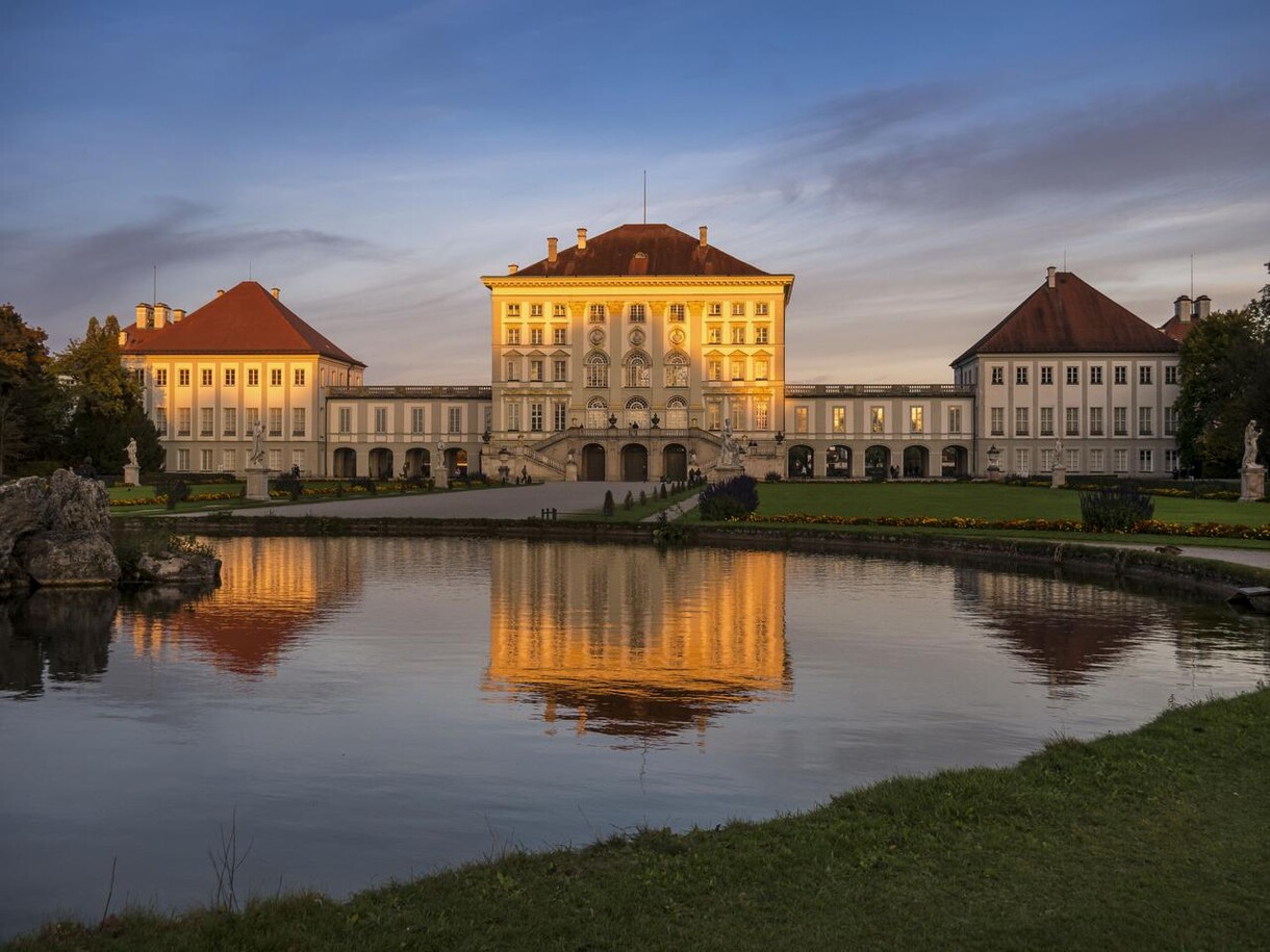 Sunset at Nymphenburg Palace Munich