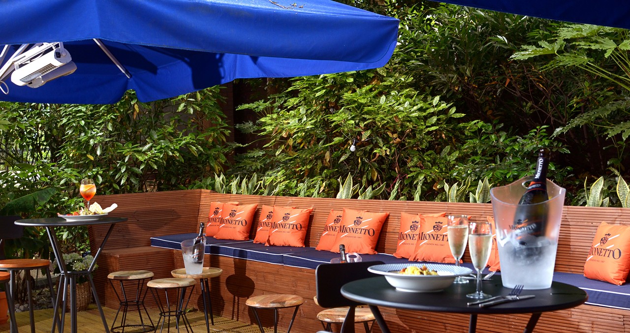 London Marriott Hotel, Regents Park - Aperitivo Terrace with Mionetto