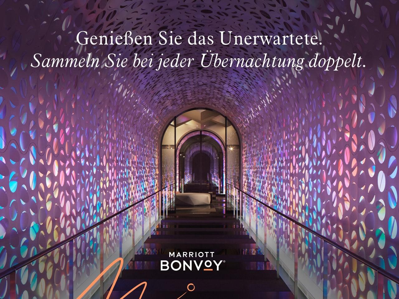 Genießen Sie das Unerwartete - Doppelt Punkte sammeln für jede Übernachtung bei der neuesten Aktion von Marriott Bonvoy
