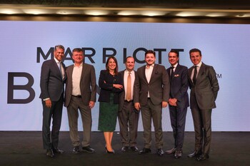 Anthony Capuano with members of Marriott International in Istanbul