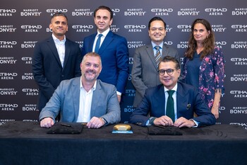 Marriott Bonvoy and Etihad Arena Partnership – Group Photo