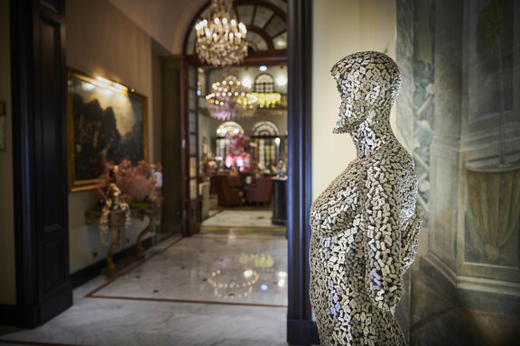 Liquid Art System on show at The St. Regis Florence with the artworks by Seo, Coderch&Malavia, Bosco